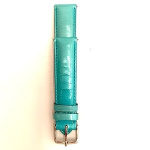 Michele Turquoise Blue-Green Watch Band 18mm